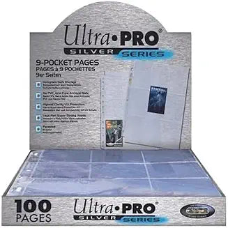 Ultra Pro Silver Series 9 Pocket Page Protectors (100)