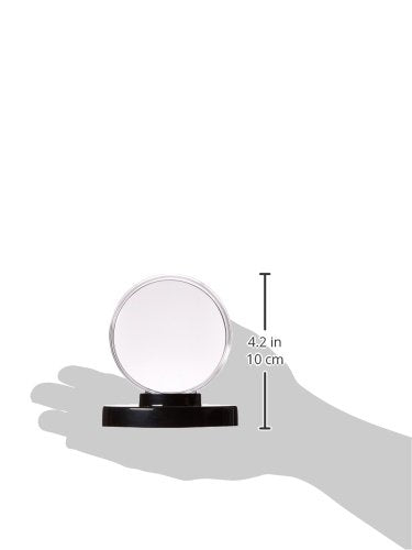 An Ultra Pro hockey puck holder with a sleek black base.