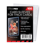 Ultra Pro 130-point thick card sleeves, 100 count pack.