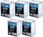 A pack of 5 Ultra Pro 100-count two-piece card storage boxes.