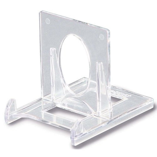 A 5-pack of Ultra Pro two-piece small stands for card holders.