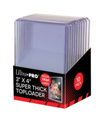 A 10-pack of Ultra Pro 180pt super thick toploaders.
