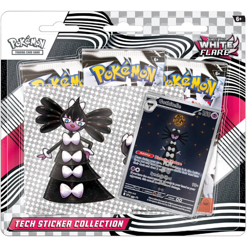 White Flare Tech Sticker Collection
