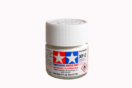 Tamiya 81702 XF-2 FLAT WHITE ACRYLIC MINI