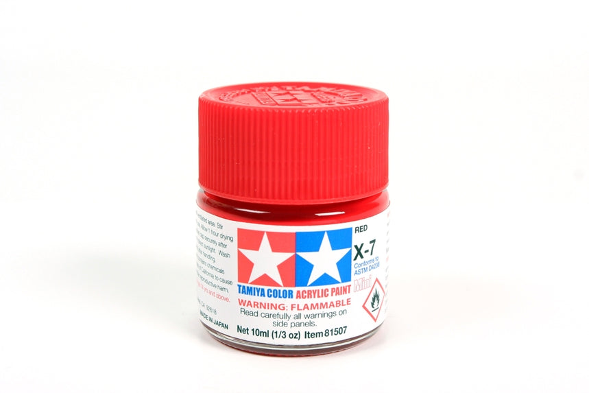 Tamiya 81507 X-7 INSIGNIA RED ACRYLIC GLOSS MINI