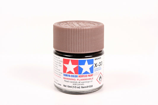 Tamiya Color Mini X-33 Bronze Acrylic Paint 10ml