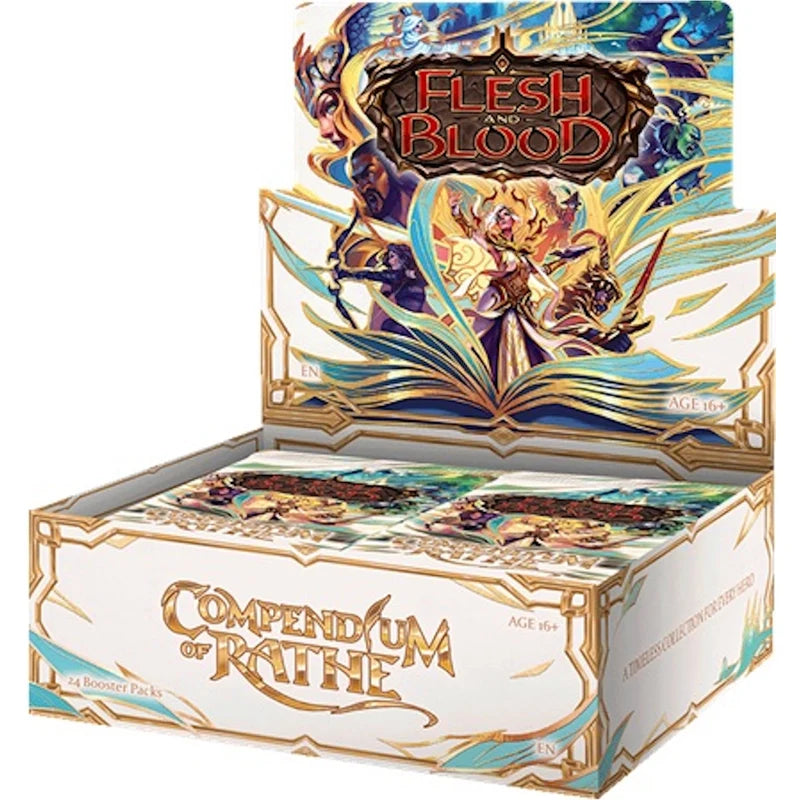 Flesh and Blood Compendium of Rathe Booster Box containing 24 packs, factory sealed, available at FineToys.ca

