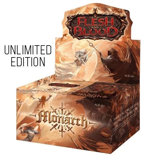 Flesh and Blood Monarch Unlimited Booster Box with 24 packs and Rainbow Foil cards