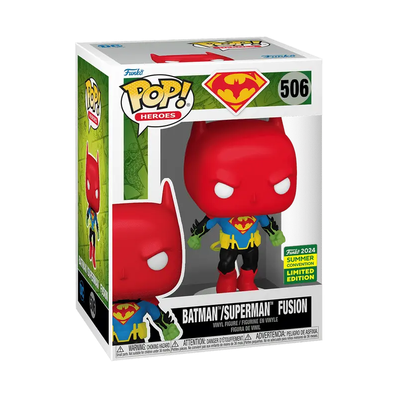 Funko Pop! Heroes #506 Batman Superman Fusion 2024 Summer Convention Limited Edition