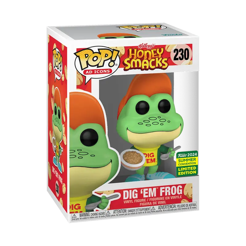 Funko Pop! Ad Icons #230 Dig 'Em Frog Kellogg's Honey Smacks 2024 Summer Convention