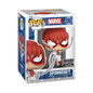 Funko Pop! Marvel number 1293 Spinneret, featuring Mary Jane Watson in her red and white Spider-suit, with the silver Special Edition sticker on the window display box.