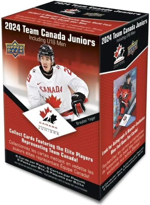 Upper Deck 2024 Team Canada Juniors Hockey Blaster Box