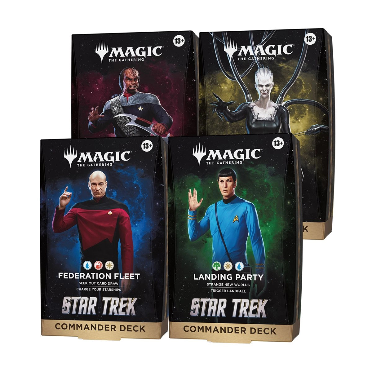 Magic: The Gathering Star Trek Commander Decks - Set of 4