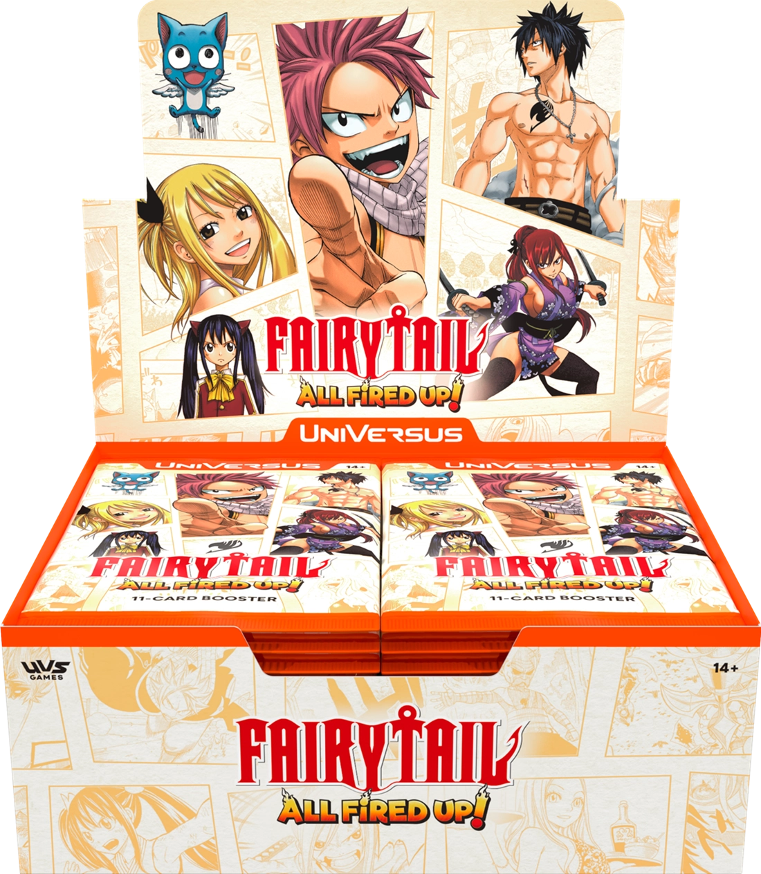 UVS Games UniVersus Fairy Tail All Fired Up! Booster Display