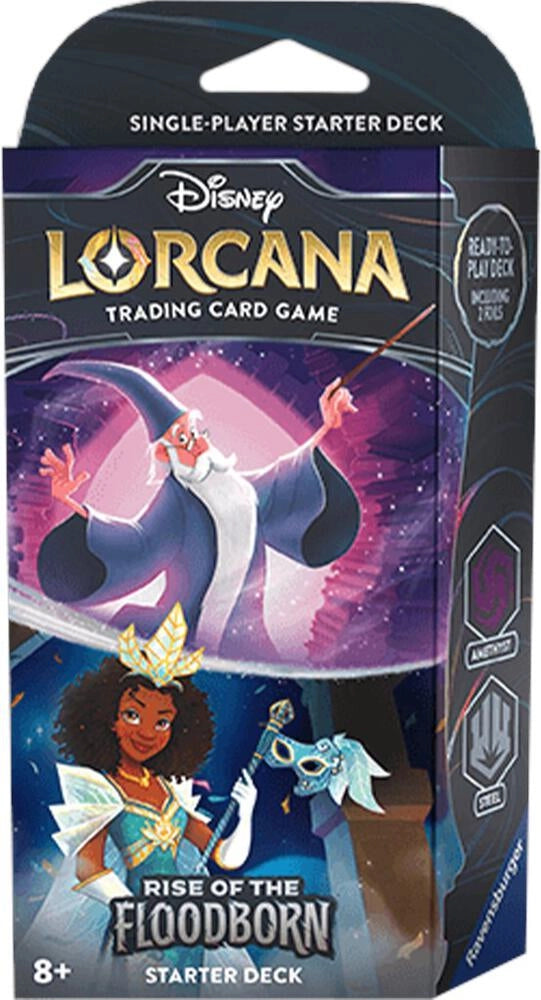 Disney Lorcana TCG: Rise of the Floodborn Starter Deck - Amethyst & Steel