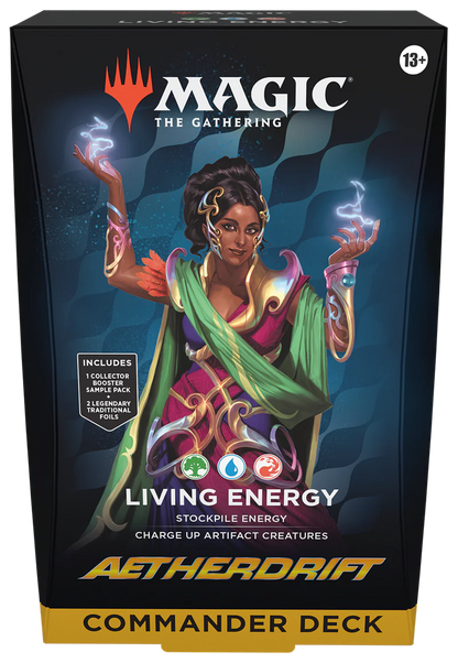 Magic The Gathering Aetherdrift Commander Deck Set English with two ready to play 100 card decks

