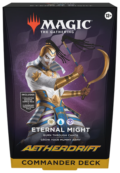 Magic The Gathering Aetherdrift Commander Deck Set English with two ready to play 100 card decks

