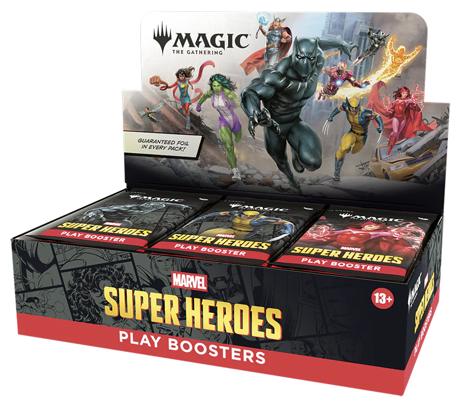 Magic The Gathering Marvel Super Heroes Play Booster Box English 30 packs sealed display

