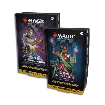 Magic The Gathering Aetherdrift Commander Deck Set English with two ready to play 100 card decks

