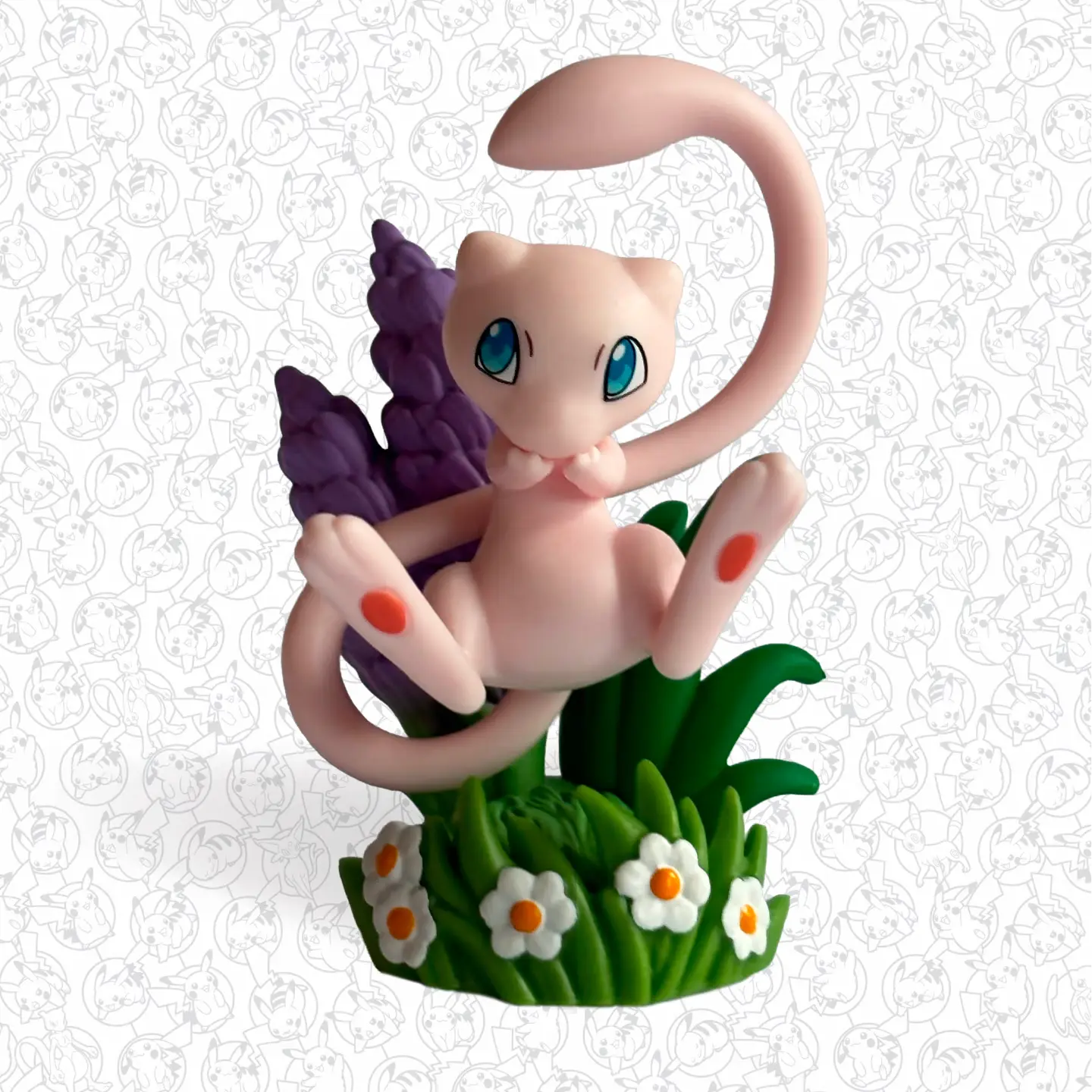 Sculpted Mew figure from Pokémon TCG 30th Celebration Figure Collection