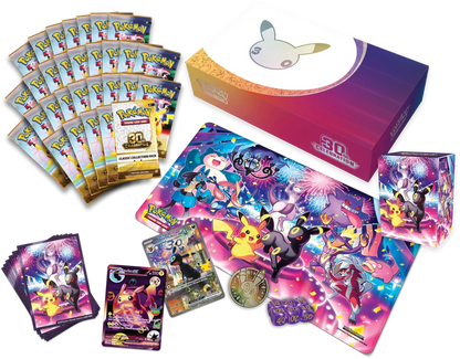 Pokémon TCG 30th Celebration Night Ultra-Premium Collection contents and accessories