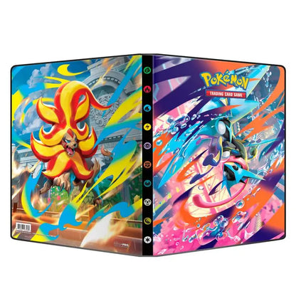 Back cover of the Pokémon 9-pocket portfolio featuring Mega Pyroar artwork.
