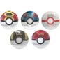 Pokémon TCG Poké Ball Tin 2025 with 3 booster packs and 2 sticker sheets
