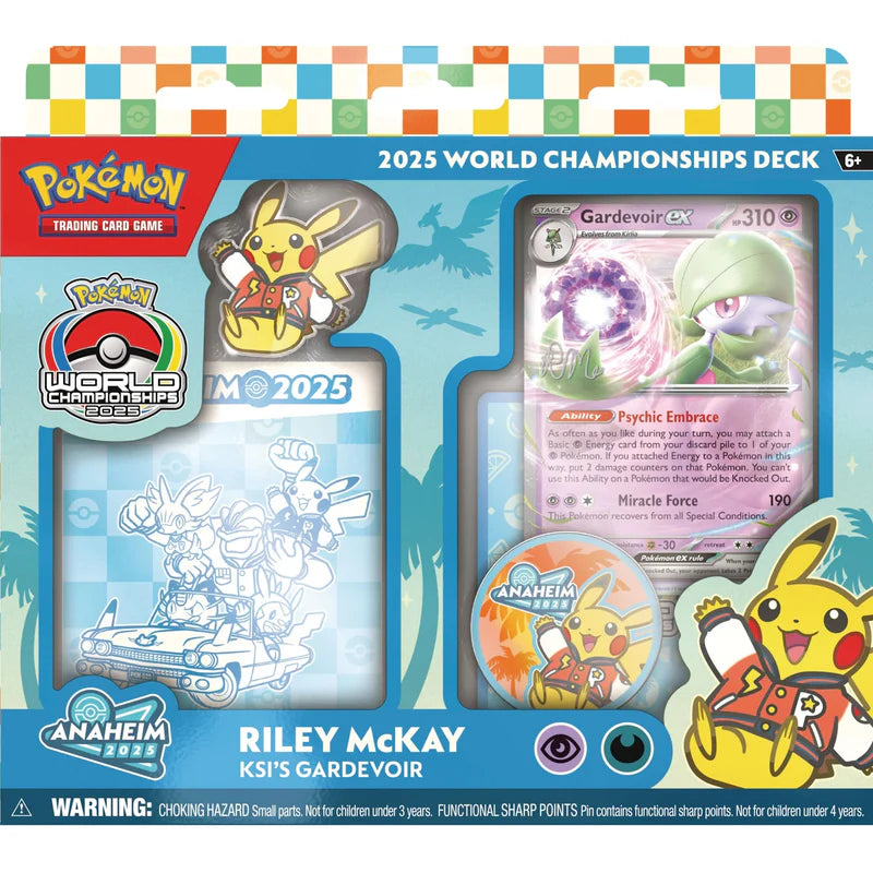 Riley McKay KSIs Gardevoir Masters Champion deck from the 2025 Pokémon TCG World Championships in Anaheim.