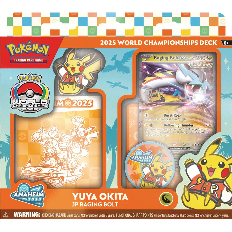 Yuka Okita JP Raging Bolt Junior Champion deck from the 2025 Pokémon TCG World Championships in Anaheim.