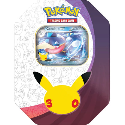 Pokémon TCG 30th Celebration Greninja ex Tin with foil Greninja ex promo card
