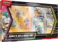 Sealed Pokémon TCG Iono’s Bellibolt ex Premium Collection box featuring Iono and Bellibolt promo cards and standees.