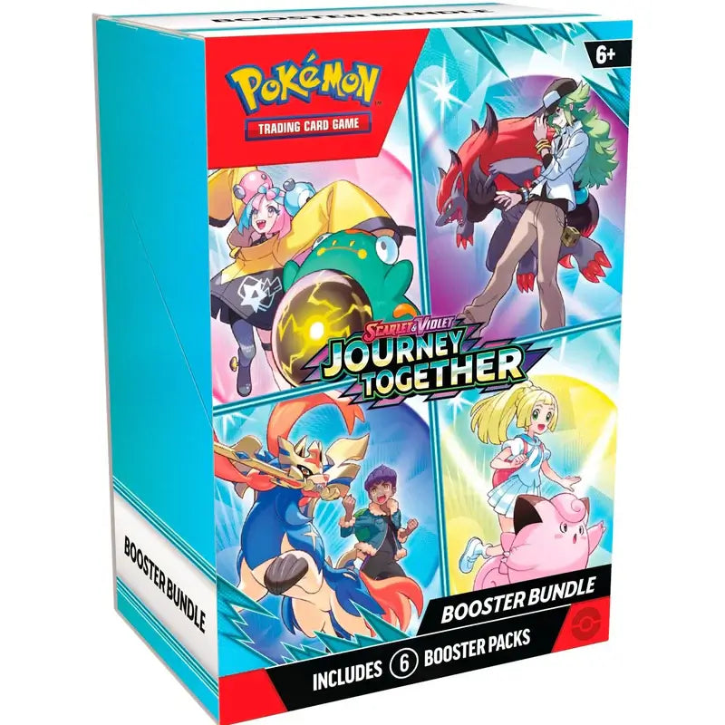 Sealed Pokémon TCG Journey Together Booster Bundle box containing 6 booster packs