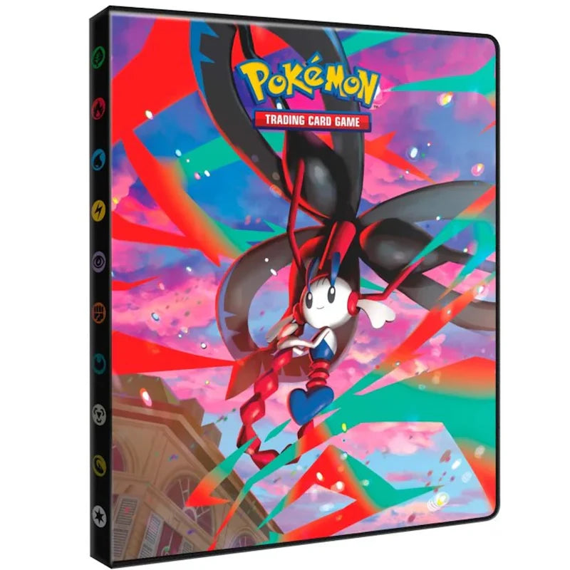 Pokémon TCG 4-Pocket Portfolio featuring Mega Floette from the Mega Evolution Chaos Rising expansion.