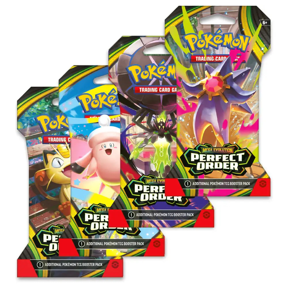 Sealed Pokémon TCG Mega Evolution—Perfect Order Sleeved Booster Pack featuring Mega Zygarde art