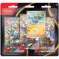 Pokémon TCG Mega Evolution Pitch Black 3-Pack Blister Binacle edition factory sealed with three booster packs and foil promo.