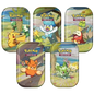 Pokémon TCG Paldea Friends Mini Tin random design featuring collectible tin with booster packs and exclusive art card — available at FineToys.ca.