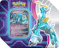 Pokémon TCG Paradox Destinies Tin featuring Iron Crown ex Future Paradox promo card
