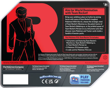 Pokémon TCG: Team Rocket Tin [Team Rocket's Persian ex]