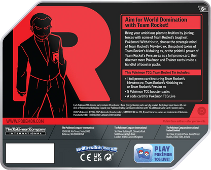 Pokémon Team Rocket-themed packaging 