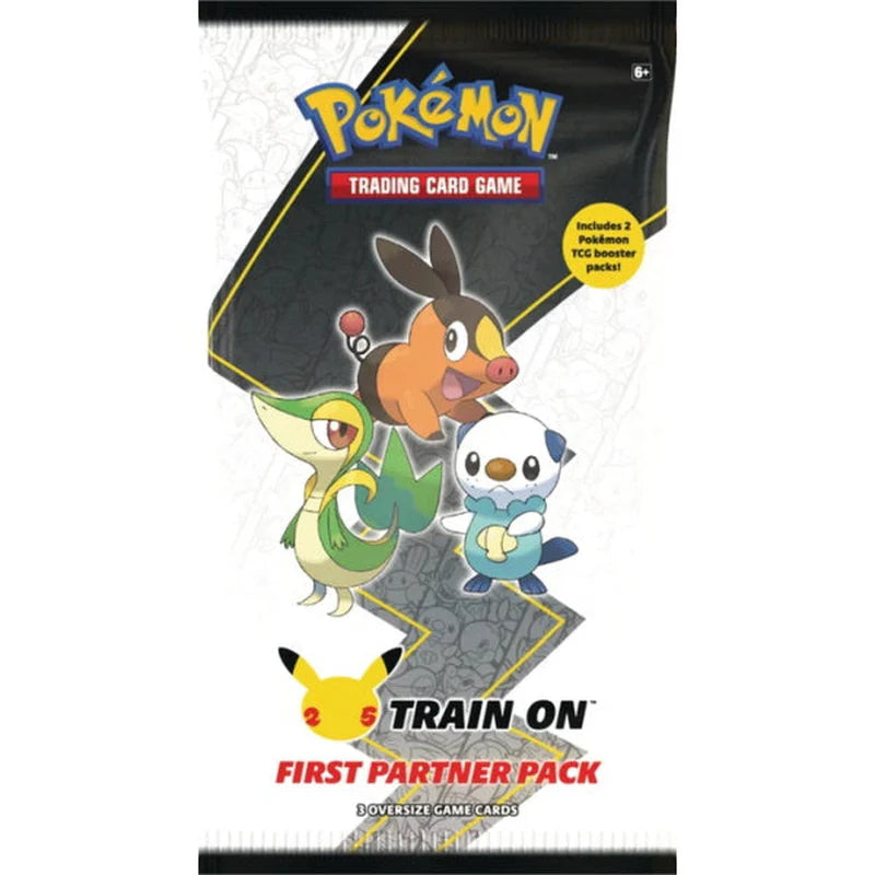 Pokémon TCG First Partner Pack Unova factory sealed featuring oversize foil cards of Snivy, Tepig, and Oshawott — available at FineToys.ca.